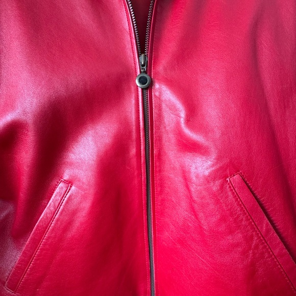 Red Leather Jacket - Picture 3 of 6